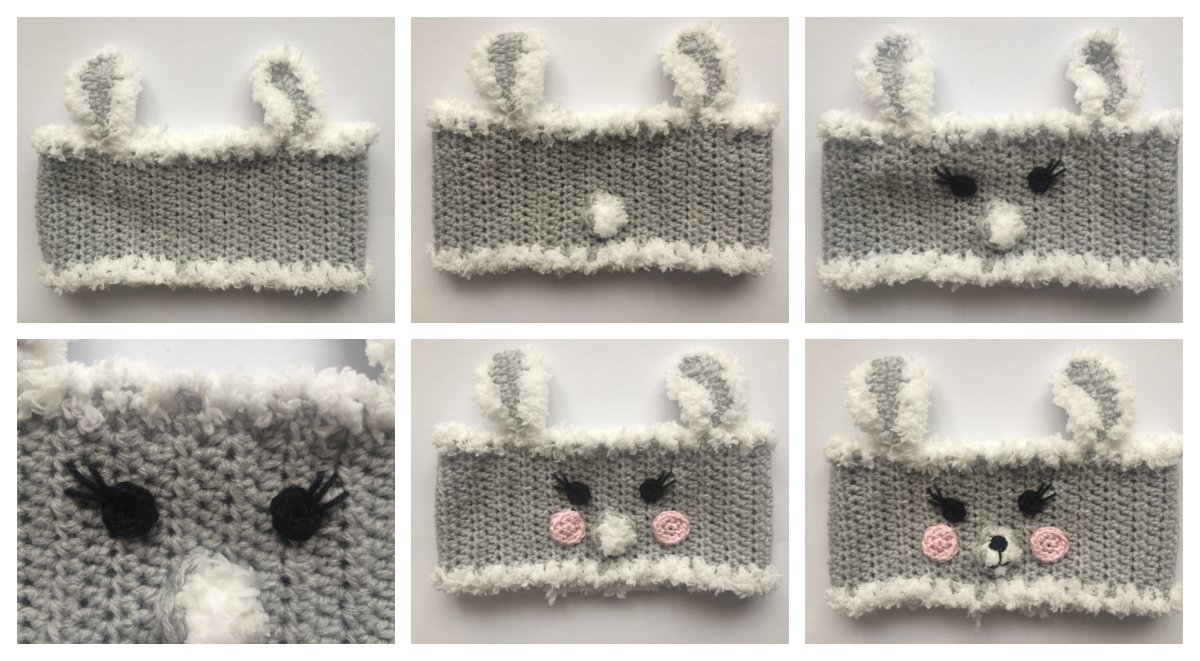 Blog-Inhaltsbild für 'Stirnband Hasi, kostenlose Häkelanleitung'